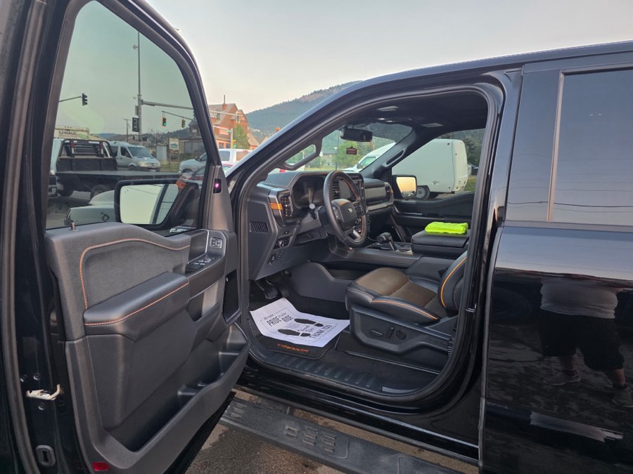 Cleaned front cab and door panels of a Ford F-150
