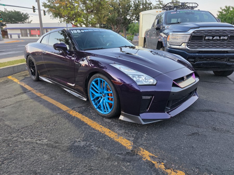 Purple Nissan GT-R after detailing