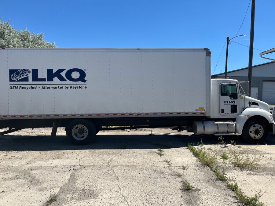 Side of a cleaned commercial box truck